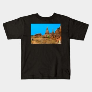 Bagan shrines. Kids T-Shirt